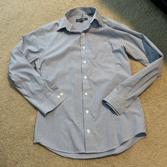 Kenneth Cole Reaction Other - 💜5 for $25 Blue gingham Kenneth Cole Reaction dress shirt